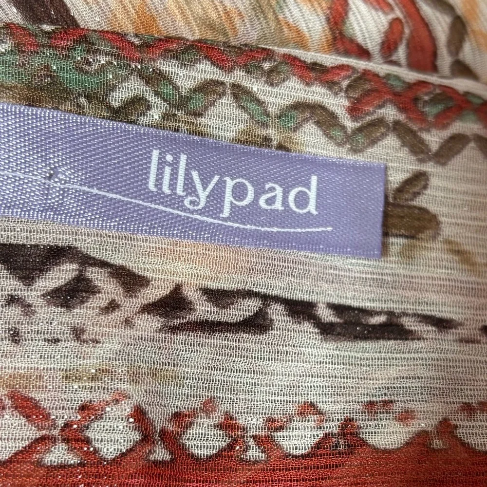 Lilypad medium women’s duster/jacket southwest design Tassels sleeve & hem 29”L